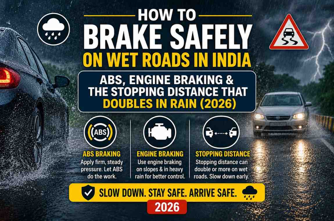 How to Brake Safely on Wet Roads in India