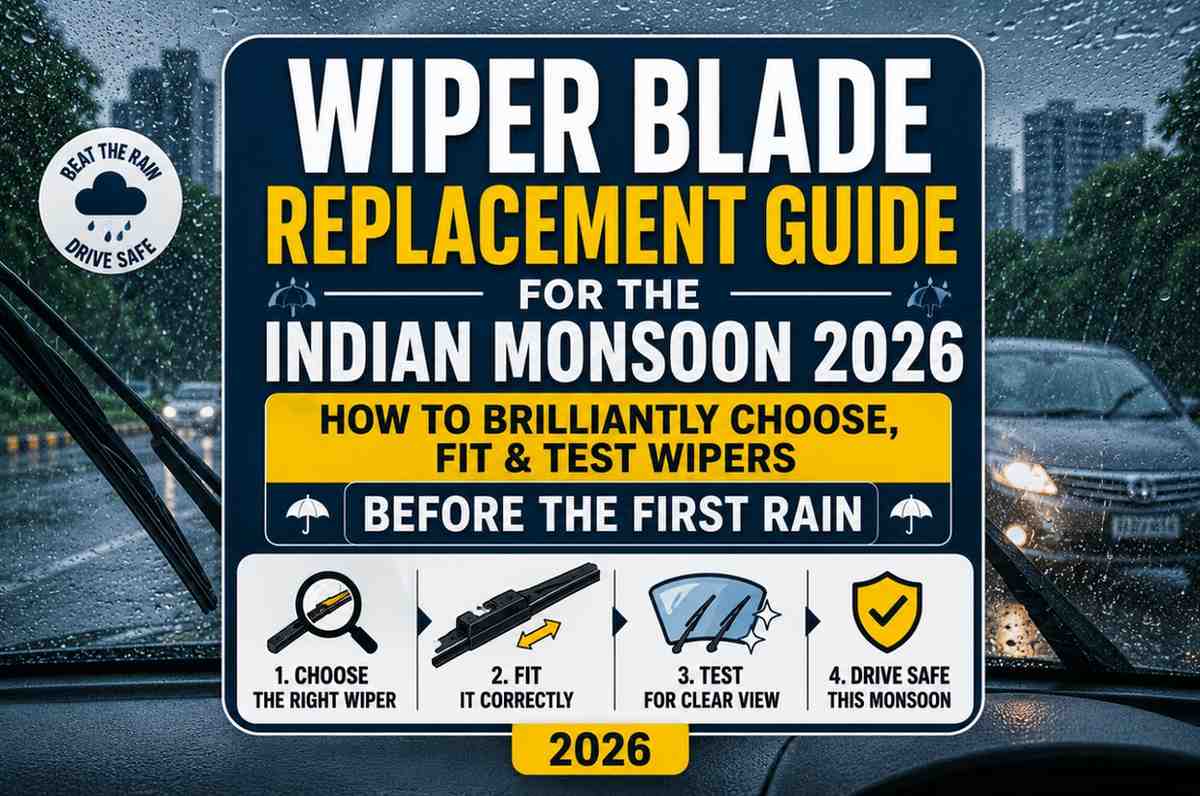 Wiper Blade Replacement Guide for the Indian Monsoon 2026 — How to Brilliantly Choose, Fit & Test Wipers Before the First Rain