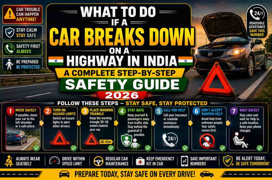 What to Do If a Car Breaks Down on a Highway in India—A Complete Step-by-Step Safety Guide 2026