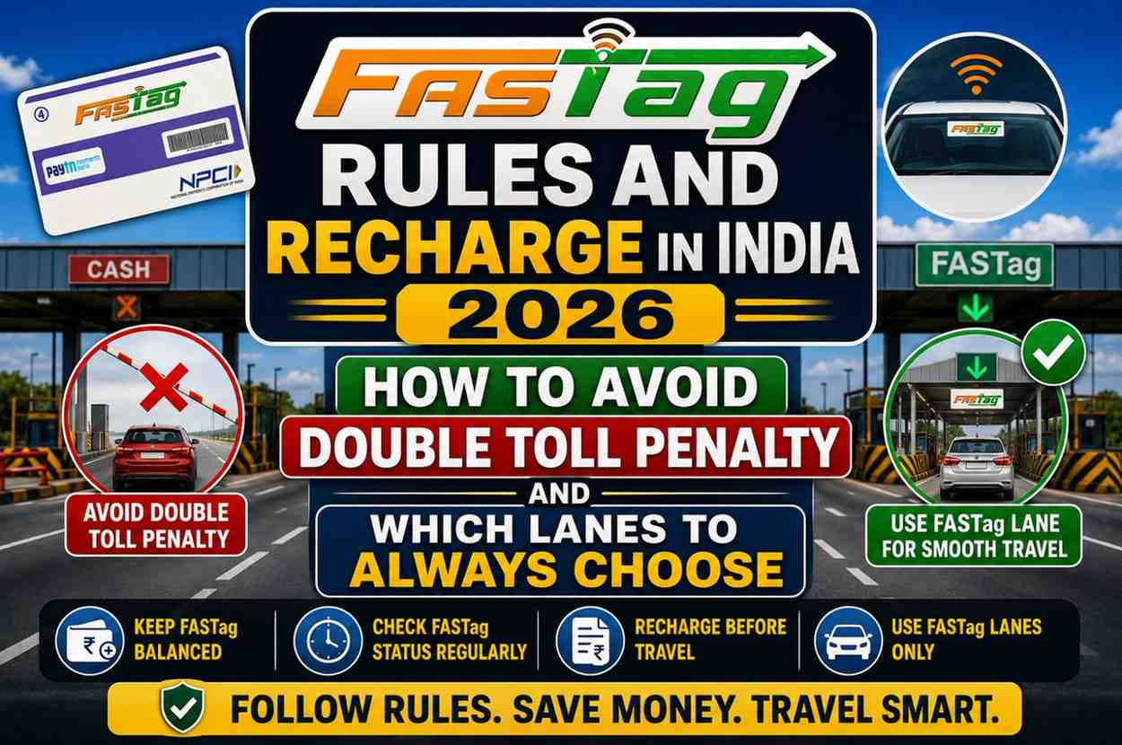 FASTag Rules and Recharge in India 2026—How to Avoid Double Toll Penalty and Which Lanes to Always Choose